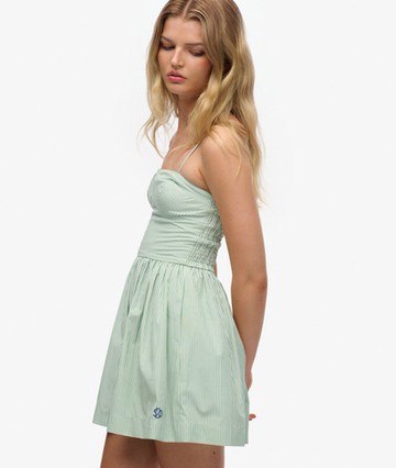 Superdry Women's Corset Cami Mini Dress Green Size: 2