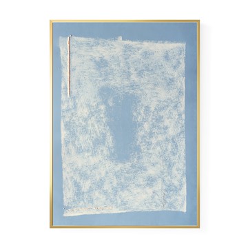 Boluo 菠蘿選畫所 海天藍撞淡褐色 APAD3473D 掛畫  59.4 x 42cm  金色