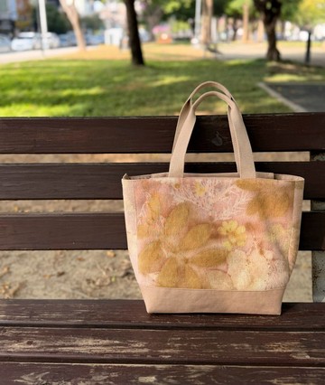 【記憶有限】EcoPrint 花葉移印 托特包