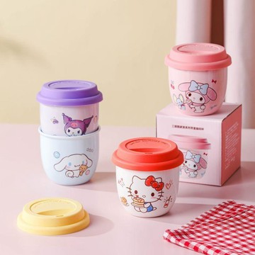 【臺灣-出貨】三麗鷗馬克杯陶瓷杯美樂蒂可愛兒童水杯家用咖啡杯早餐牛奶杯送禮HFBE