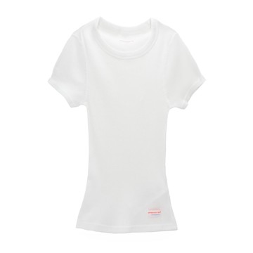 alexanderwang 白色羅紋棉短袖 T 恤