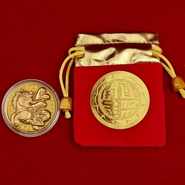 預購 1+1馬上有錢過年【保庇BOBEE】2026成雙成對馬年金幣2入組合-隨機出貨 1月底出貨