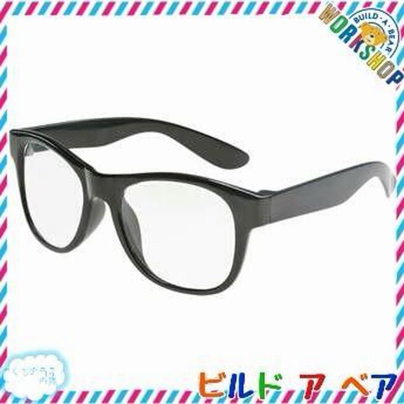 ダッフィーさん専用 ビルドアベア ぬいぐるみ用めがね 黒ぶち ダッフィーSサイズ