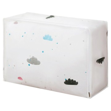 小麥購物 印花衣物棉被收納袋 L2040 雲朵  1個  小(55 x 22 x 36cm)  1入