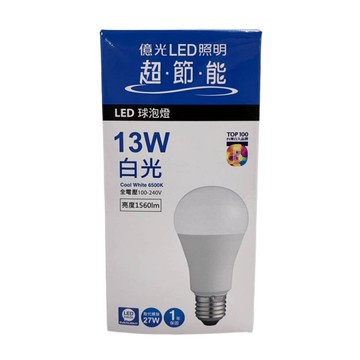 億光 超節能LED球泡燈 13W(白光) [大買家]
