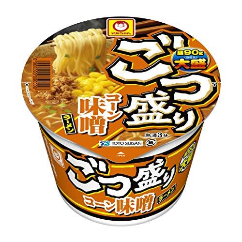 マルちゃん ごつ盛りラーメン3種アソート(ワンタン醤油ラーメン6個 コーン味噌ラーメン4個 コク豚骨ラーメン2個 計12個)