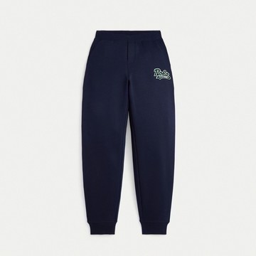Polo Ralph Lauren RL 熱銷貼布文字棉長褲(青年款)-深藍色