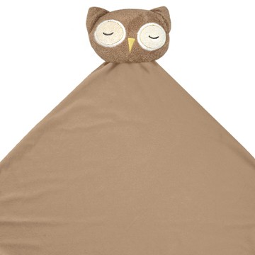 美國 Angel Dear - 安撫毛毯-棕色貓頭鷹