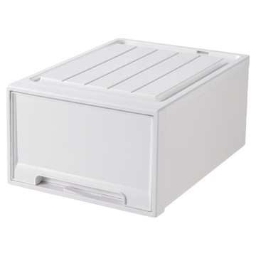 小麥購物 加厚抽屜式整理箱  27 x 18 x 10cm  純白  1個