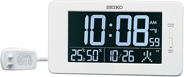 SEIKO【日本代購】精工 鬧鐘 溫濕度AC型 電波 彩色液晶系列 3種模式-DL216W