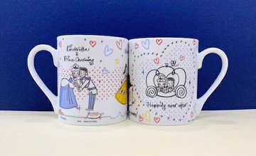 【震撼精品百貨】公主 系列Princess DISNEY馬克對杯-插畫LOVE公主#11833 震撼日式精品百貨