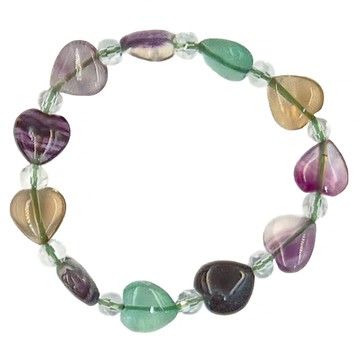 一見頃心 粉彩螢石手鍊  10 x 10 x 2cm  彩色
