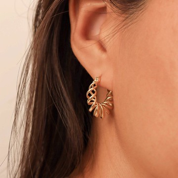 s925銀復古時尚通勤麻花耳環 輕奢風小眾耳圈 設計感 禮物 推薦