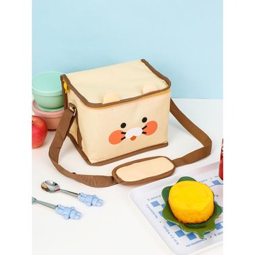 韓國Kakao可愛春植貓咪戶外保溫便當包便攜露營旅行野餐包午餐袋