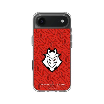iPhone Air Clear Case（相機按鈕） 透明 - G2 Esports - G2 - Red Pattern