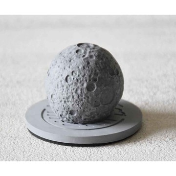 官田烏金 月球款擴香石(含底座) + 天然精油299款/擴香石/精油擴香/室內擴香