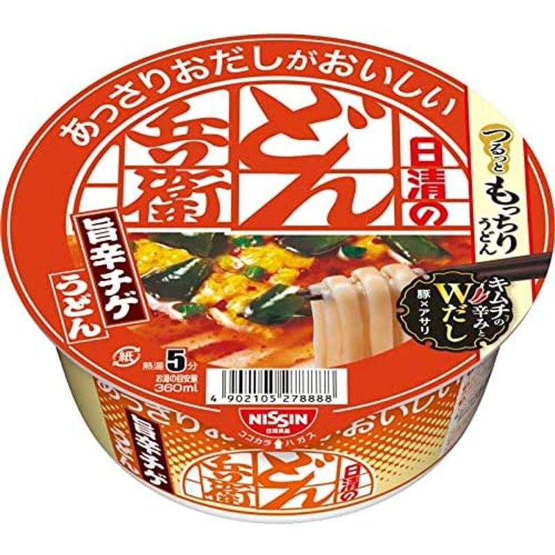 日清食品 日清のあっさりおだしがおいしいどん兵衛 旨辛チゲうどん 69g ×12個