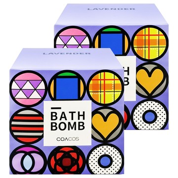 COACOS 泡泡沐浴球 薰衣草  140g  2個