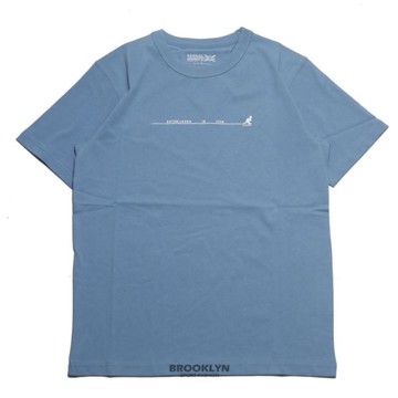 KANGOL 短T 時間線 背面大LOGO 淺藍色 短袖 上衣 男 6125100681