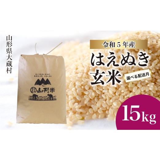 ふるさと納税 山形県 大蔵村 令和5年産 大蔵村 はえぬき  15kg （15kg×1袋）