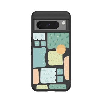 Pixel 8 Pro SolidSuit 黑 - 花花草草 / Flowers & Plants - 森林幾何