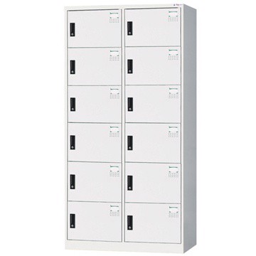 【時尚屋】HDF多用途3x6尺鋼製12格置物櫃HDF-2512
