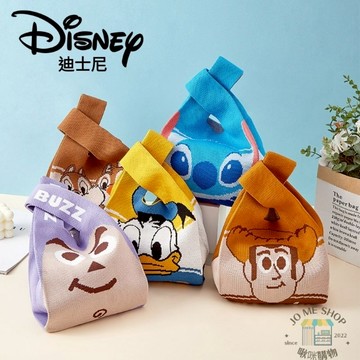 現貨 禮物 🏰 迪士尼 正版 史迪奇 三眼怪 米奇 維尼熊 唐老鴨 針織小包 手拎包 手腕包 手機包包 手提包