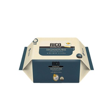 韓國RICO baby｜金盞花有機天然特厚款濕紙巾Signature-20抽－無蓋小包－24包
