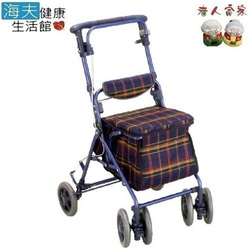 海夫健康生活館  LZ  島製作所 ARUTO 銀髮族休閒購物車 格子NB