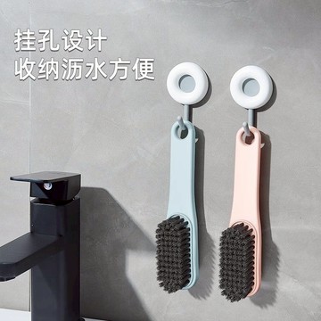便攜式鞋刷子家用洗鞋刷子洗衣衣服刷軟毛不傷鞋長柄板刷清洗神器