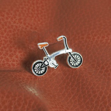 摺疊自行車琺瑯別針 – 送給單車騎士的禮物 – 自行車別針 – Foldie 別針