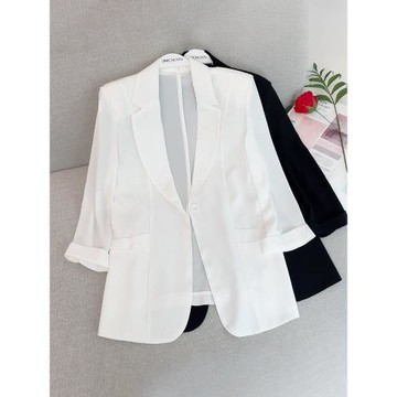 SUMMERGAI西裝外套女夏雪紡2023新款百搭氣質韓版上衣小外套薄款