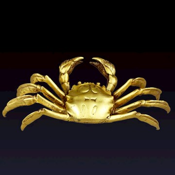 開光純銅螃蟹風水擺件 大號招財蟹 橫財大將軍家居工藝品禮品擺設
