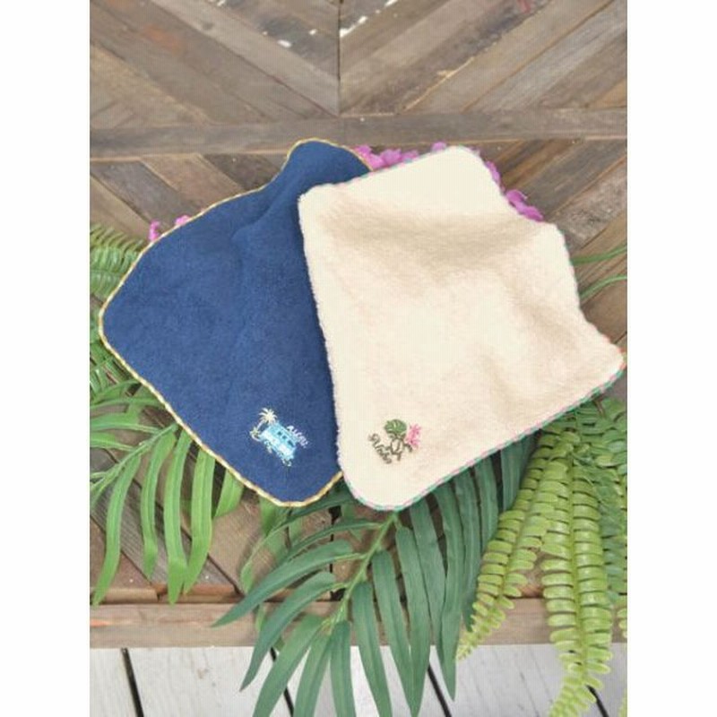ハワイアンデザイン刺繍ハンドタオル かわいいモンステラ おしゃれなワーゲンバス 通販 Lineポイント最大0 5 Get Lineショッピング