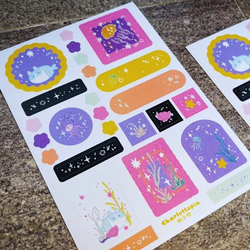 12:00+系列 A6可手寫 圖鑑貼紙 留言貼