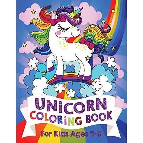 Unicorn Coloring Book: For Kids Ages 4-8 (US Edition)
