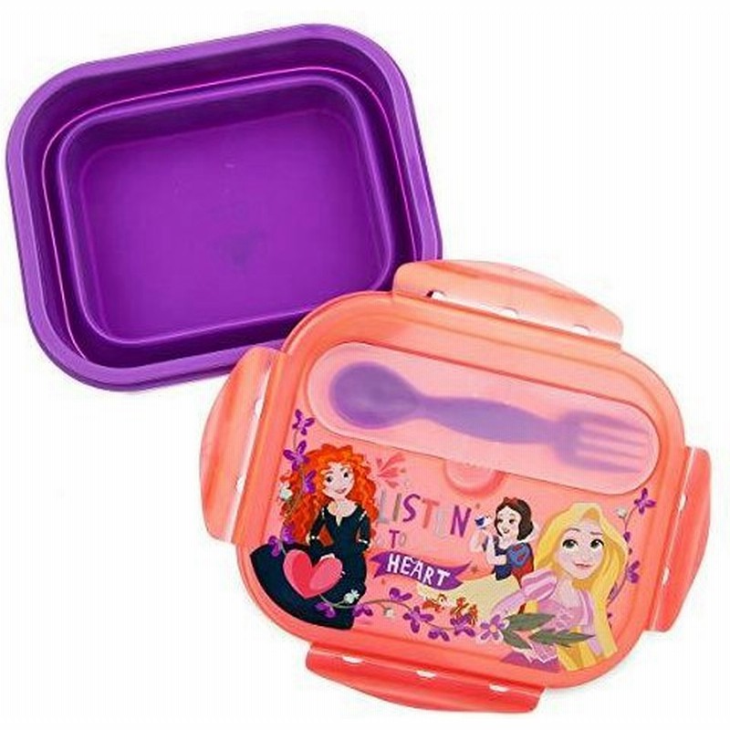 ディズニー プリンセス ランチボックス お弁当箱 シリコン スプーン付き Usディズニーストア 並行輸入品 フードストレージ フードコンテナ 通販 Lineポイント最大get Lineショッピング