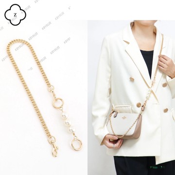 改造醬麻將包延長鏈包包鏈條單買四葉草肩帶腋下加長珍珠配件銅制30329 Misaki精品