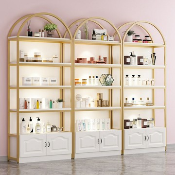 ??快速出貨 可開發票 化妝品展示柜產品美容院柜子貨架美甲陳列樣品輕奢飾品置物架多層