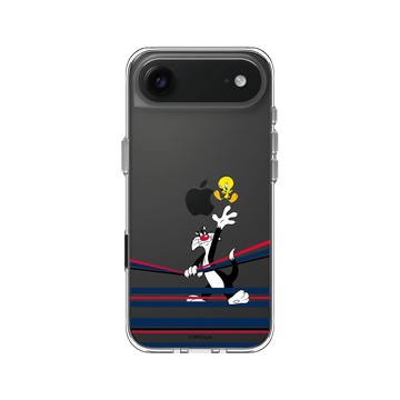 iPhone Air Clear Case（相機按鈕） 透明 - 樂一通 Looney Tunes - 線條系列-崔弟與傻大貓