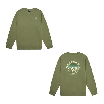 The North Face 男 印花長袖大學T-NF0A8F0KBO9
