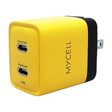 MYCEll 積進科技 40W GaN 2 USB-C 氮化鎵智能充電器 PD40W  布丁色  1個