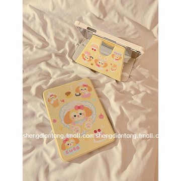 愛心蛋糕餅餅360旋轉iPadPro2024保護套新款適用蘋果iPadAir6/5保護殼13寸平板11寸10.2/10.9帶筆槽mini6女款