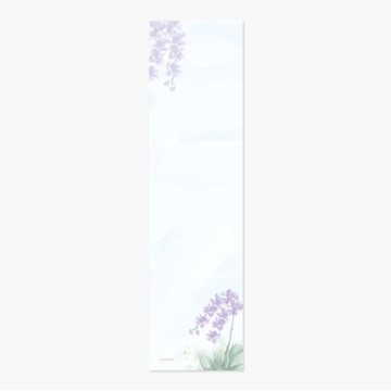 硬筆書寫作品紙 書籤 春蘭 空白30入・147g厚磅紙・鋼筆可用