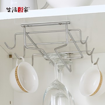 SHCJ 馬克杯高腳杯架 台灣製304不鏽鋼 廚房用 酒杯高腳杯吊掛收納架置物架