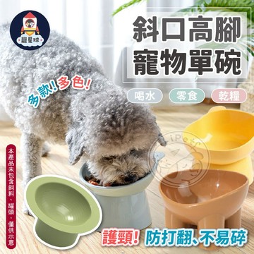 【寵星球】隔日到貨🚀斜口高腳寵物碗 寵物碗架 飼料碗 貓碗架 狗碗 貓咪碗 寵物碗 貓碗 狗狗碗 寵物護頸碗 象腿 熊臉