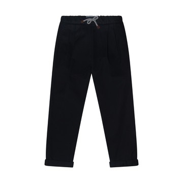 Brunello Cucinelli - Navy Cotton Track Pants