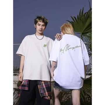 MANYSTON 美式速干冰感短袖男夏季280g重磅索羅娜國潮情侶半袖T恤