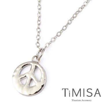 『TiMISA』《和平風尚-原色》純鈦項鍊(E)