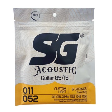 烏克麗麗 SG 黃銅 ⽊吉他弦 0.011~0.052(SG-6686)